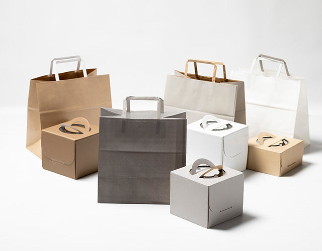 紙袋 M ダークグレー