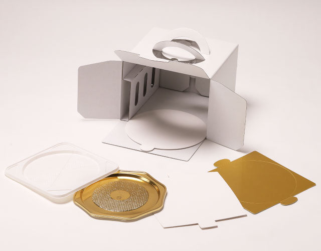 アイボリーデコ箱5号H150(保冷剤スペース付)