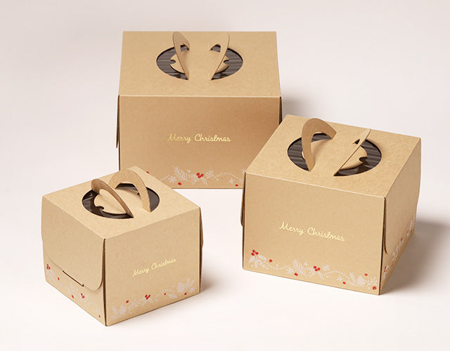 【サンプル】クリスマスデコ箱4号H130(エコクラフト)