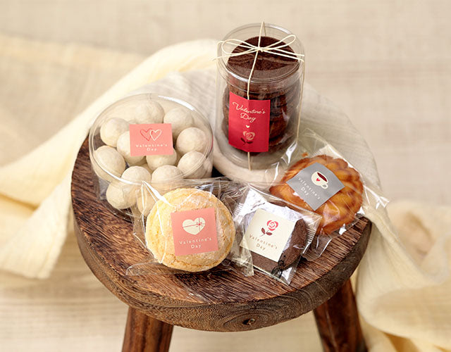 バレンタインシール 34×34mm(5×8片)