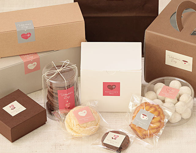 バレンタインシール 34×34mm(5×8片)