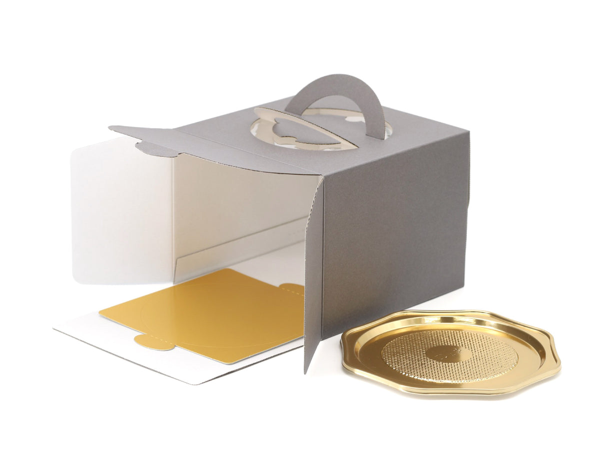 ダークグレーデコ箱5号H150