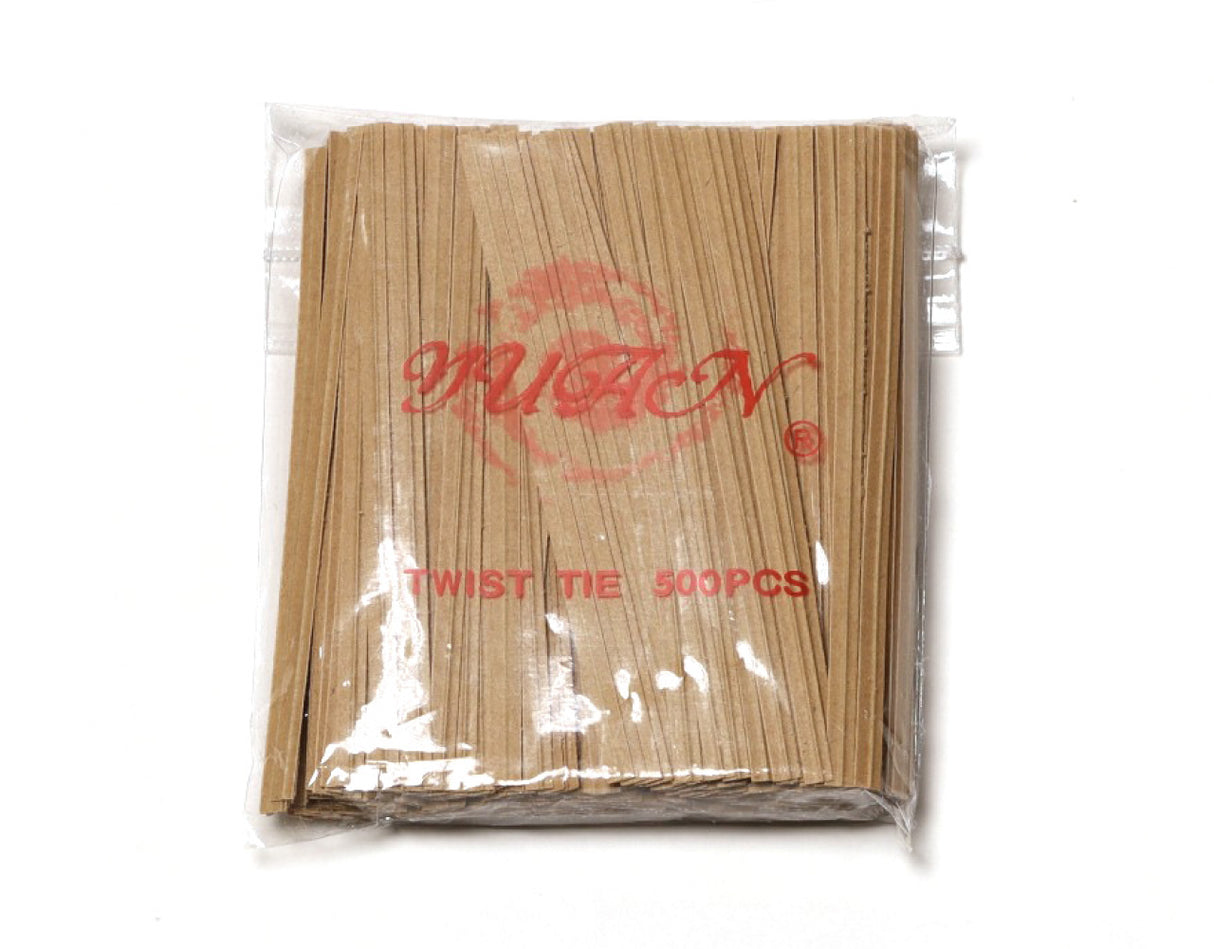 紙タイ 4mm幅×10cm クラフト 500本/束