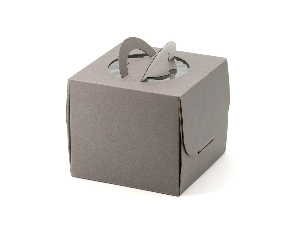 ダークグレーデコ箱4号H130