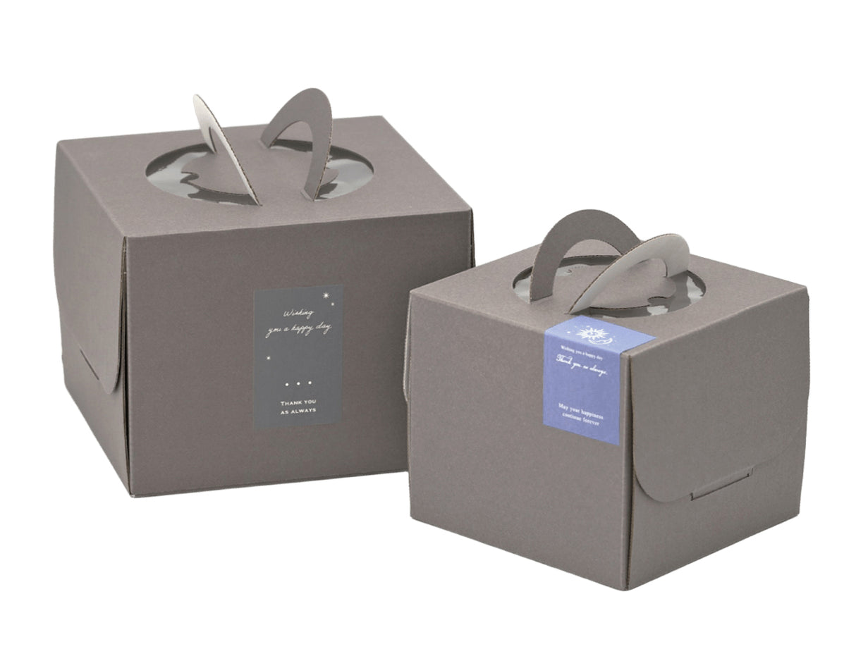 ダークグレーデコ箱4号H130