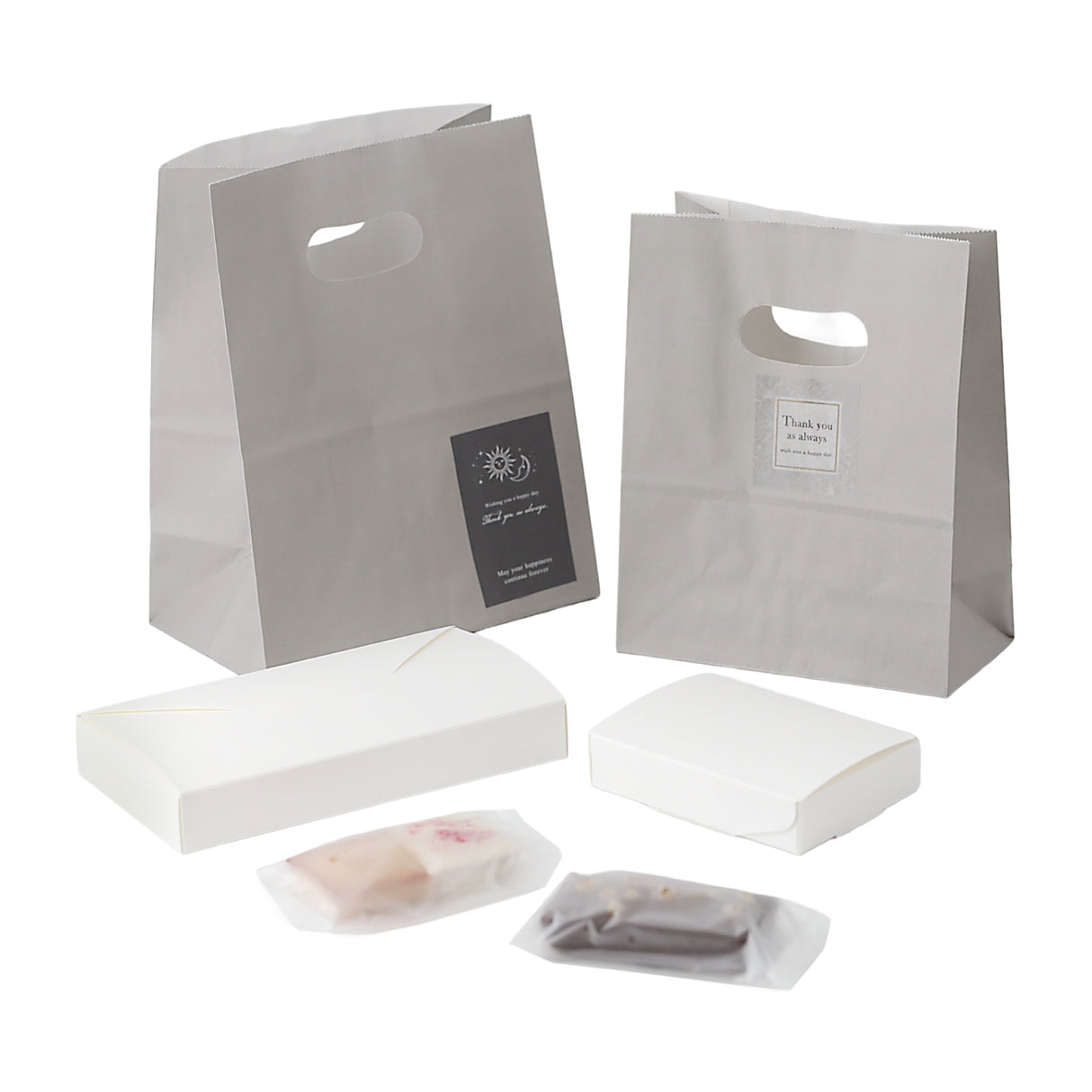 ホワイトギフトボックスA レター