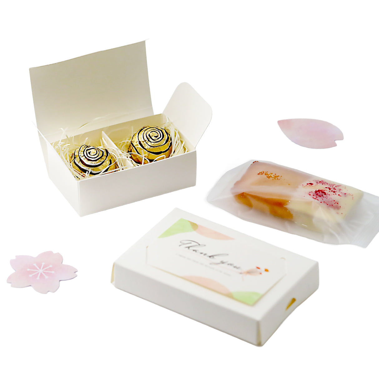 ホワイトギフトボックスA 仕切り付き