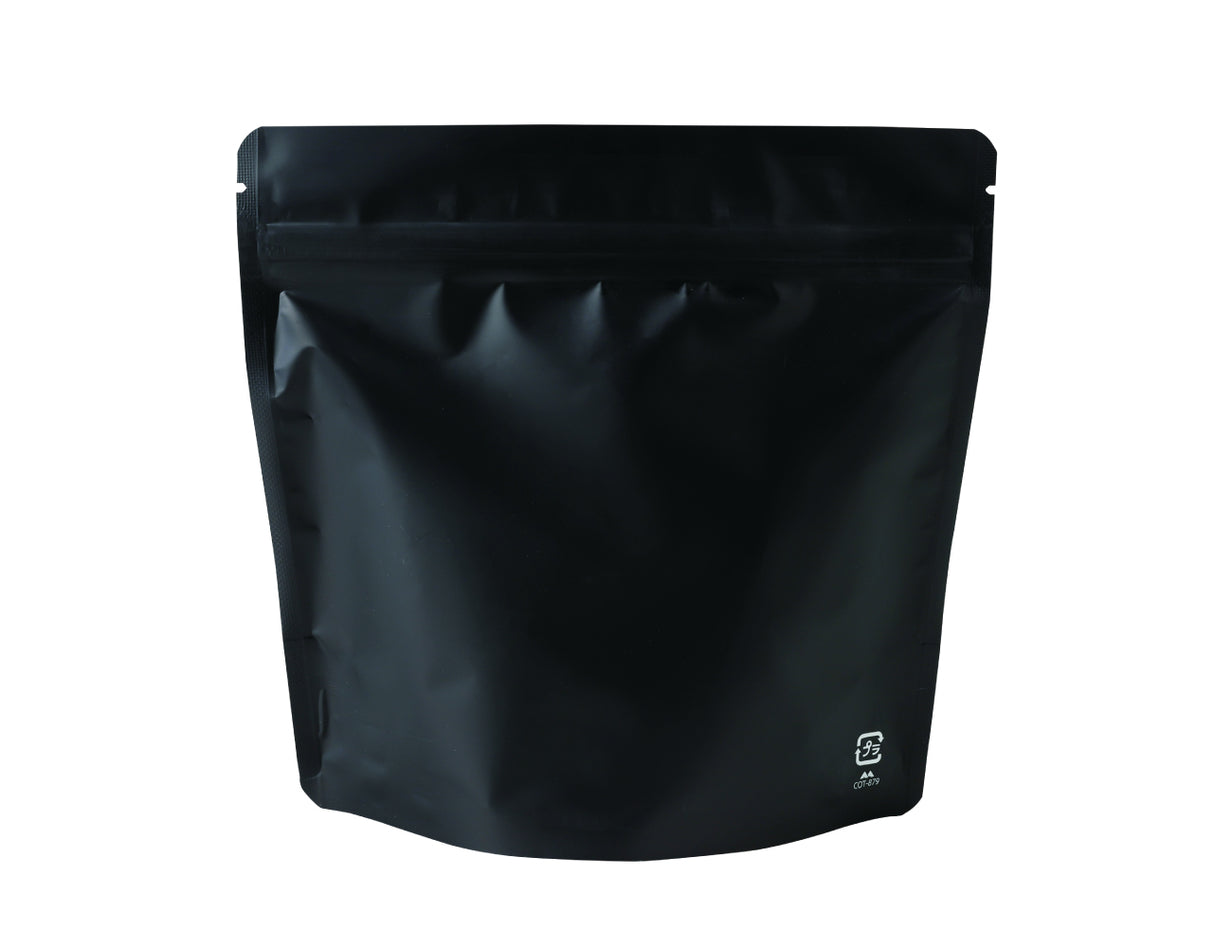 アルミスタンドチャック袋M 窓付マット黒