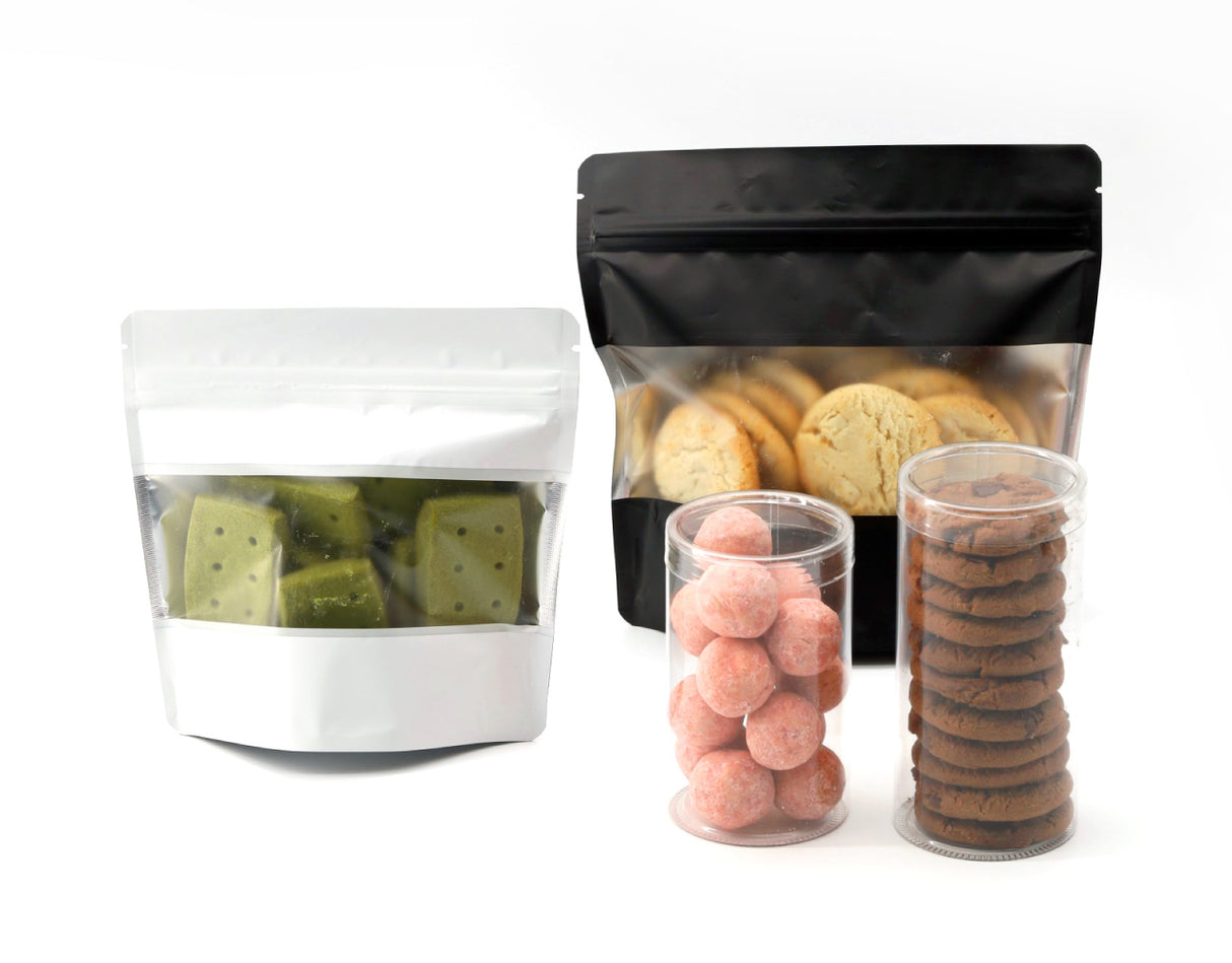 アルミスタンドチャック袋S 窓付マット白