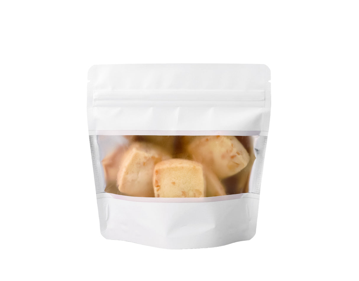 アルミスタンドチャック袋S 窓付マット白