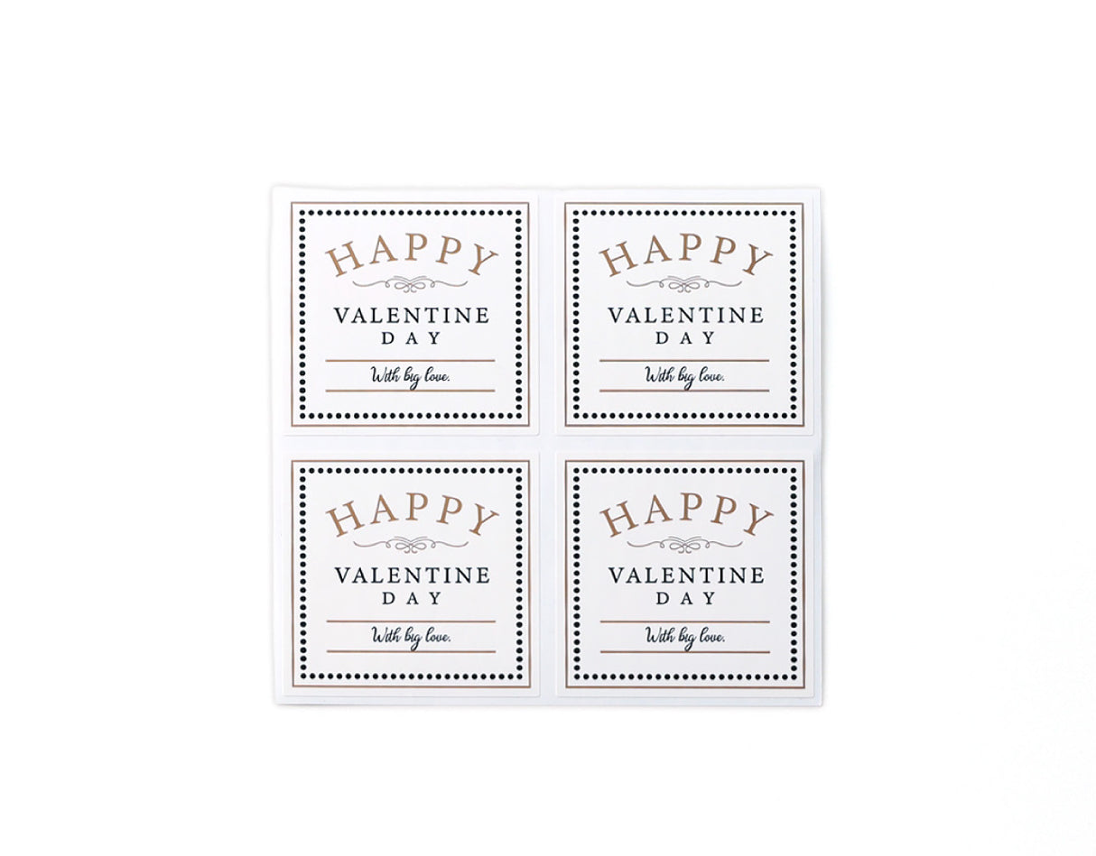 バレンタインシール ハッピー(4枚×50シート)_200枚