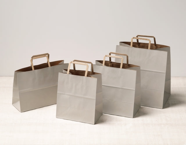 紙袋 M ナチュラルグレー – ケーキ箱ならハコマルシェ・店舗業務用から