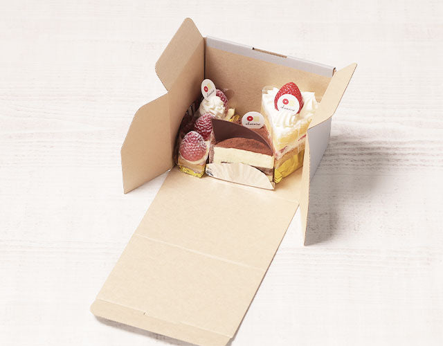 UNIナチュラルグレーカットケーキ箱1号SS – ケーキ箱ならハコマルシェ
