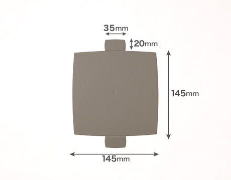 【サンプル】紙トレー角4号(ダークグレー)