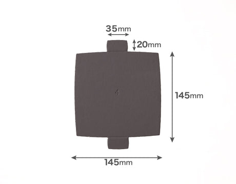 【サンプル】紙トレー角4号(チャコールグレー)