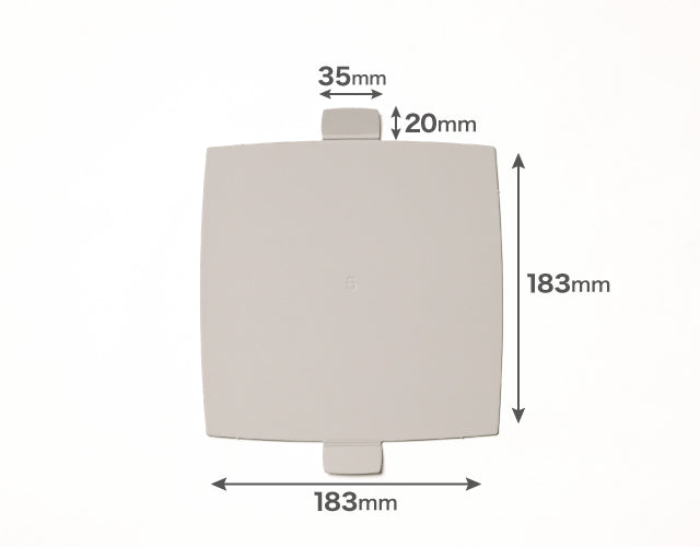 紙トレー角5号(ナチュラルグレー)