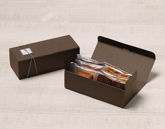 パウンドケーキ箱S(チャコール) – ケーキ箱ならハコマルシェ・店舗業務