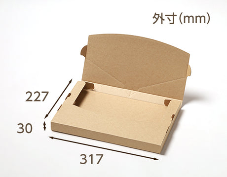 【サンプル】メール便ケース ジッパー付 (A4 3cm対応)