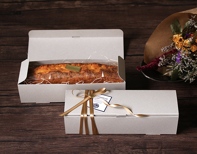 パウンドケーキ箱(ミストグレー) – ケーキ箱ならハコマルシェ・店舗