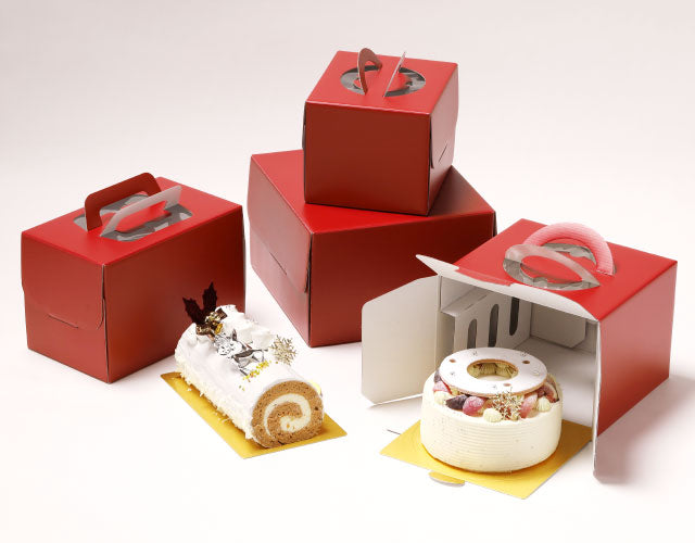クリスマス】ケーキ箱6号2種類100個 セット クリスマス】ケーキ箱6号2