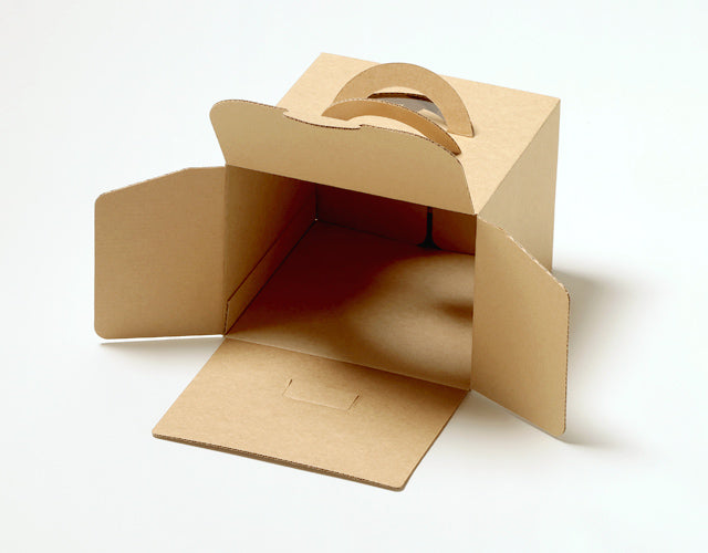 エコクラフトデコ箱4.5号H130 – ケーキ箱ならハコマルシェ・店舗業務用