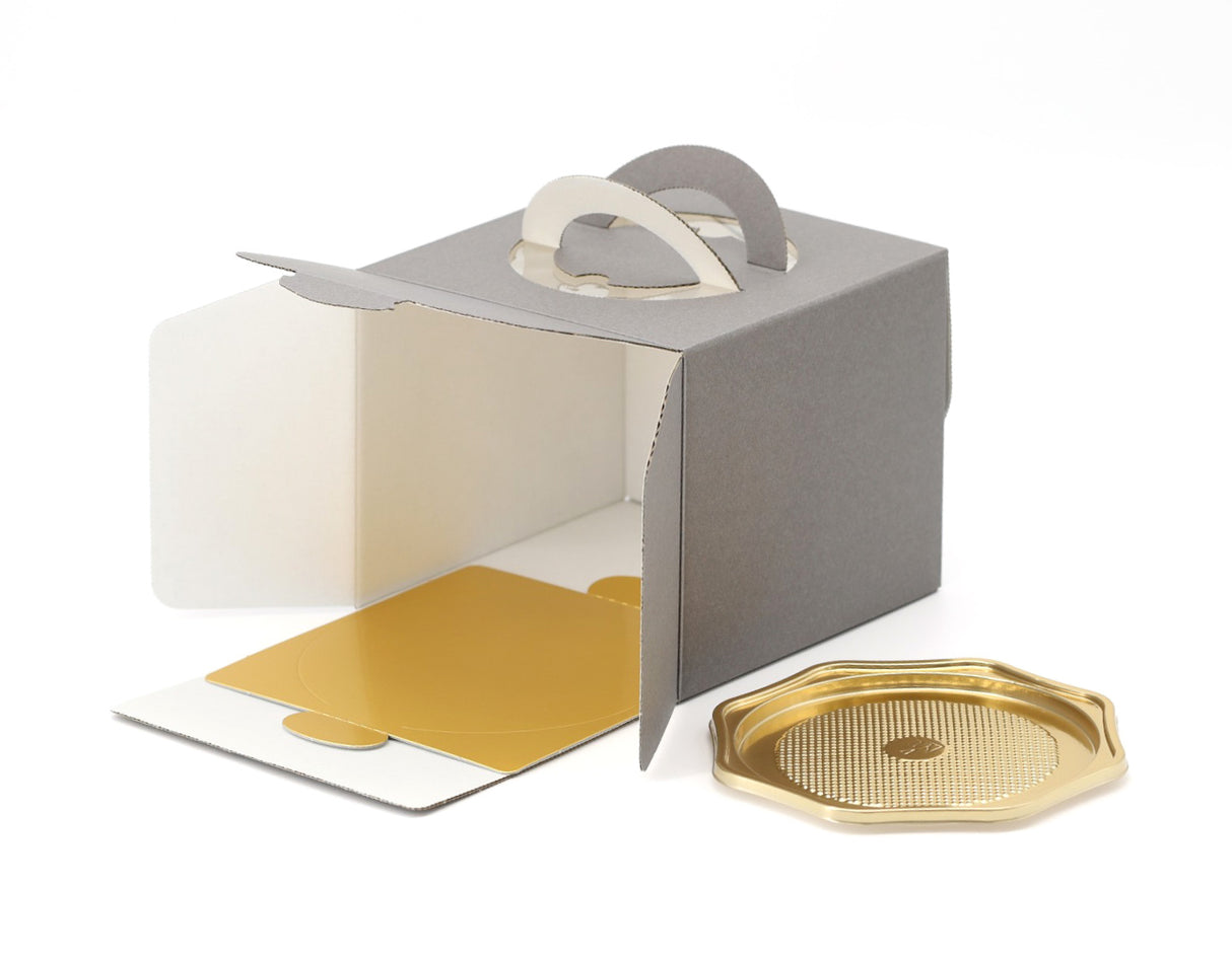 ダークグレーデコ箱4号H130