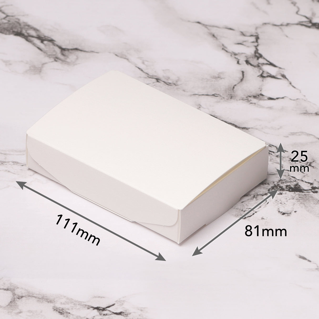 ハンドメイド ホワイトギフトボックスA カードホルダー付き