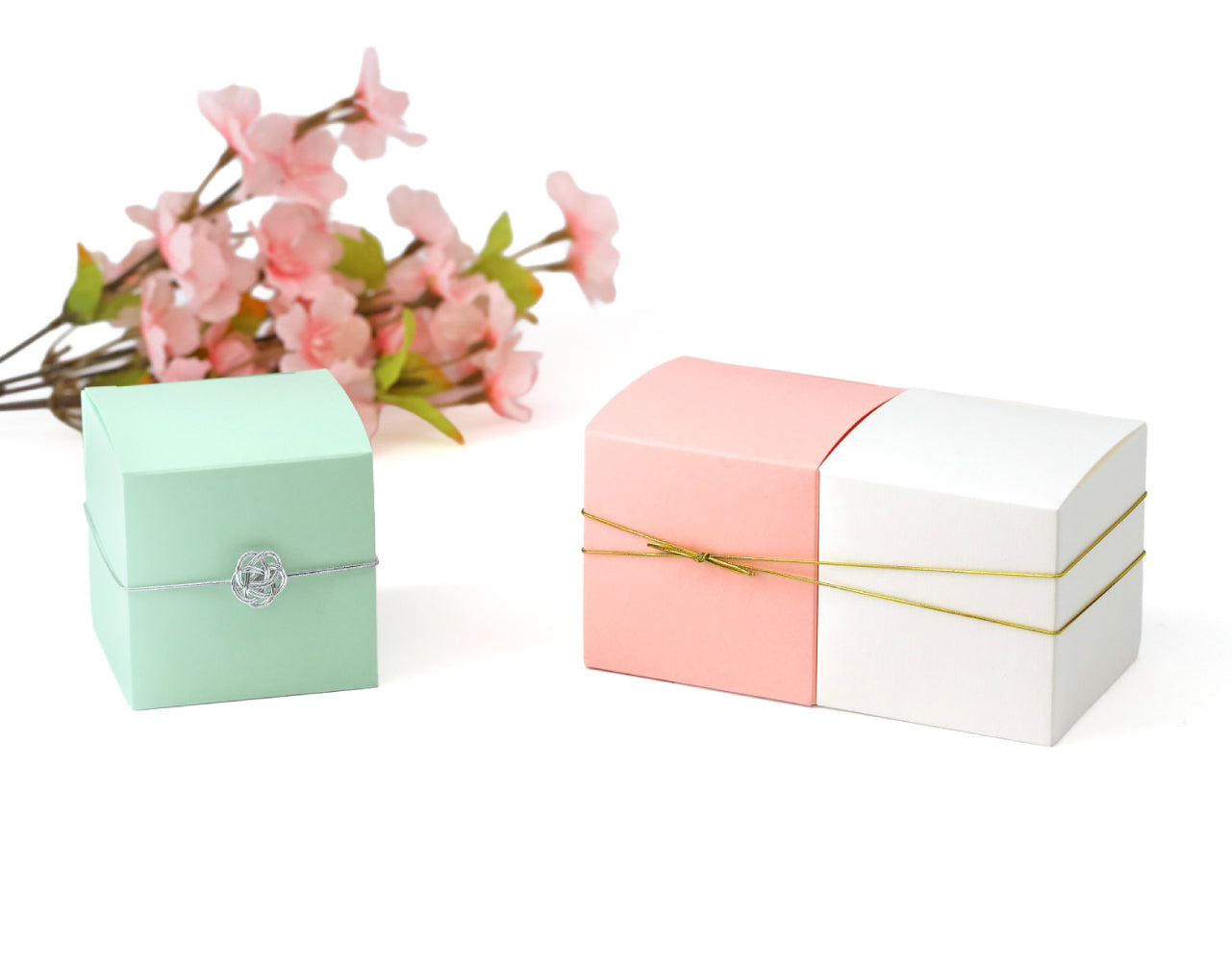 ◆かわいいピンクのお菓子箱◆ キューブボックス（ピンク） – ケーキ箱ならハコマルシェ・店舗業務用