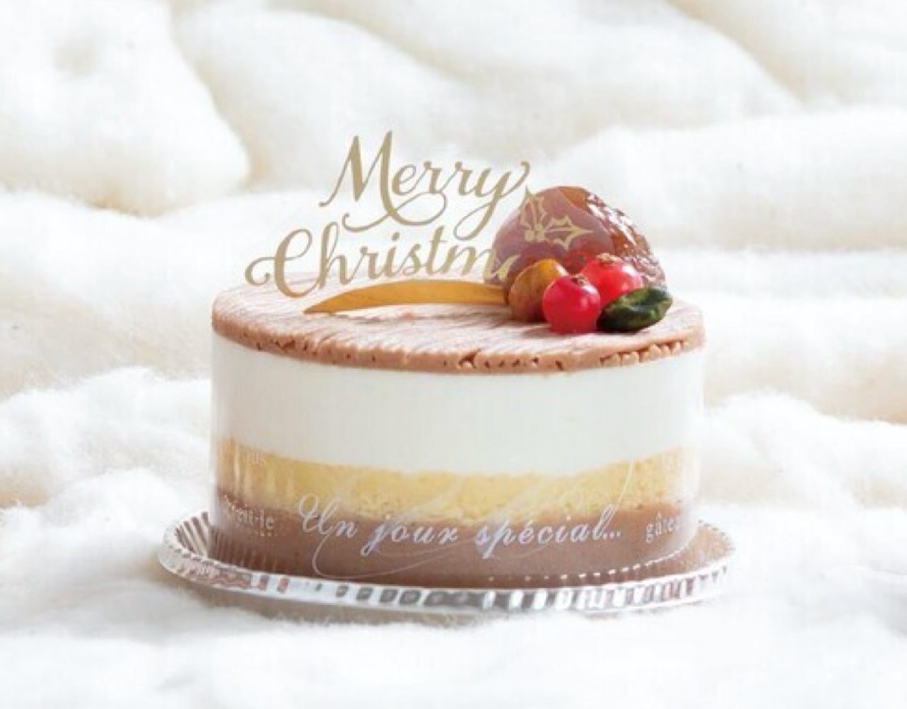 ケーキピック★専用 ケーキピック クリアラベル クリスマス大_500枚 – ケーキ箱なら