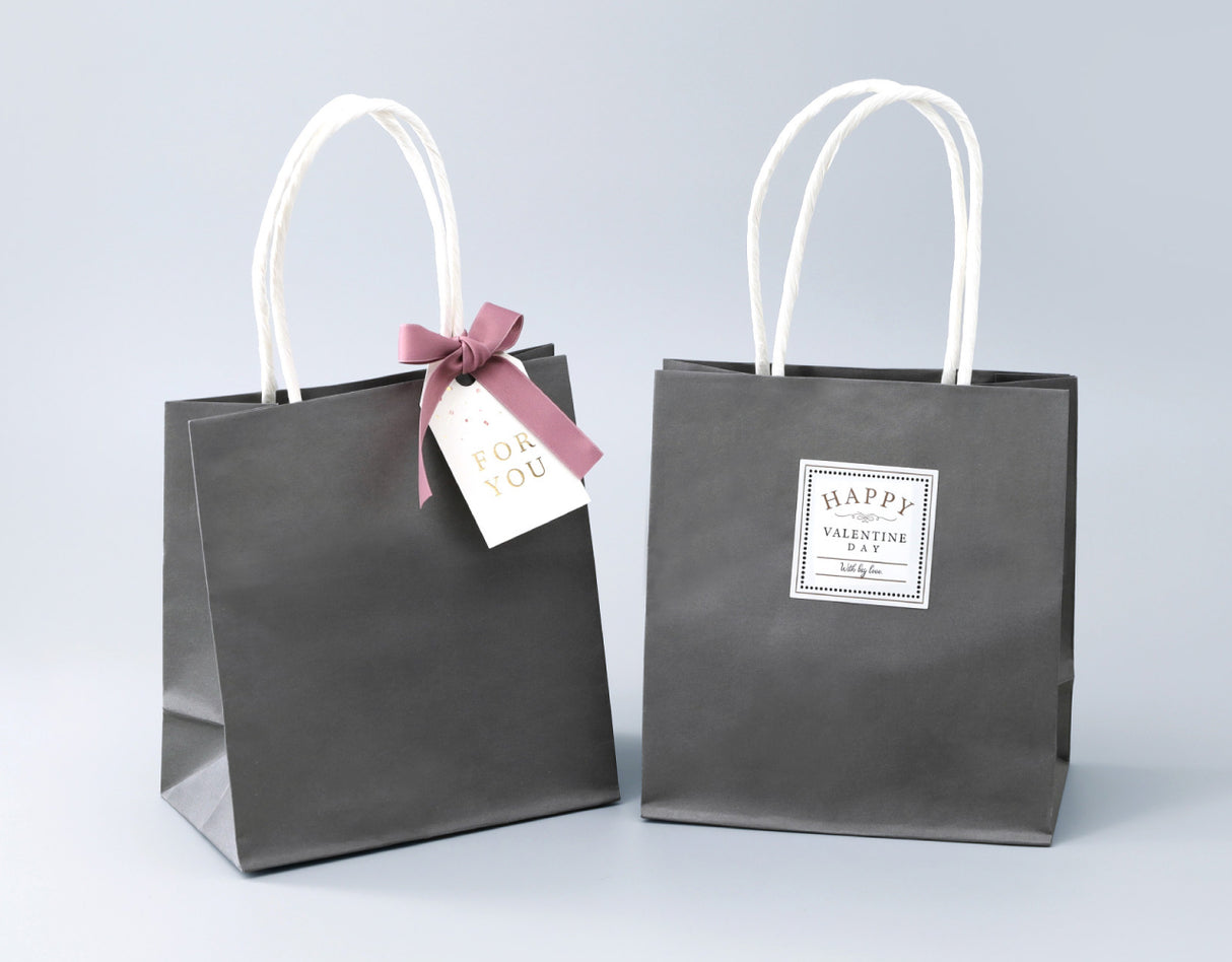 紙袋 スムースバッグ15-08 ナチュラルグレー