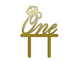ケーキトッパー One(ゴールド）