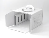 窓付きアイボリーデコ箱5号H150（保冷剤スペース付）